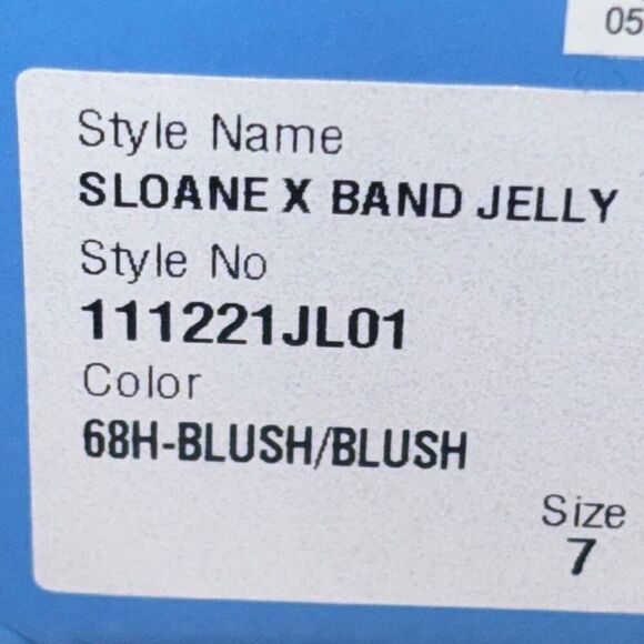 New in box Jack Rogers Sloane x Jelly criss cross sandal shoe Sz 7 pink blush - Picture 8 of 8